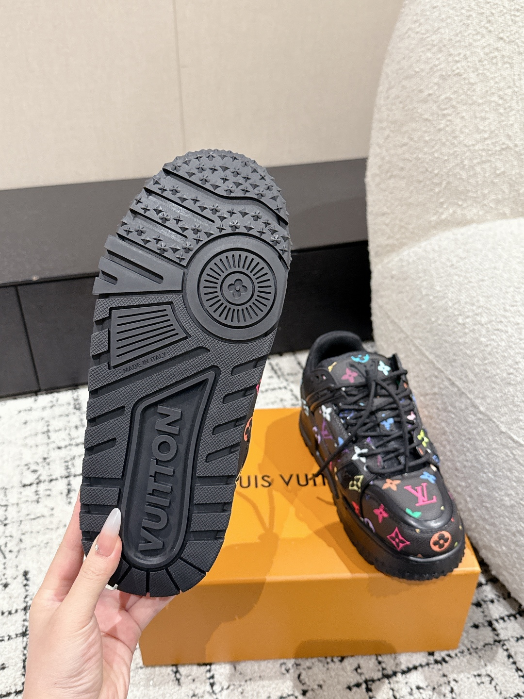 Louis Vuitton Male Sneakers Breathable M-l-s