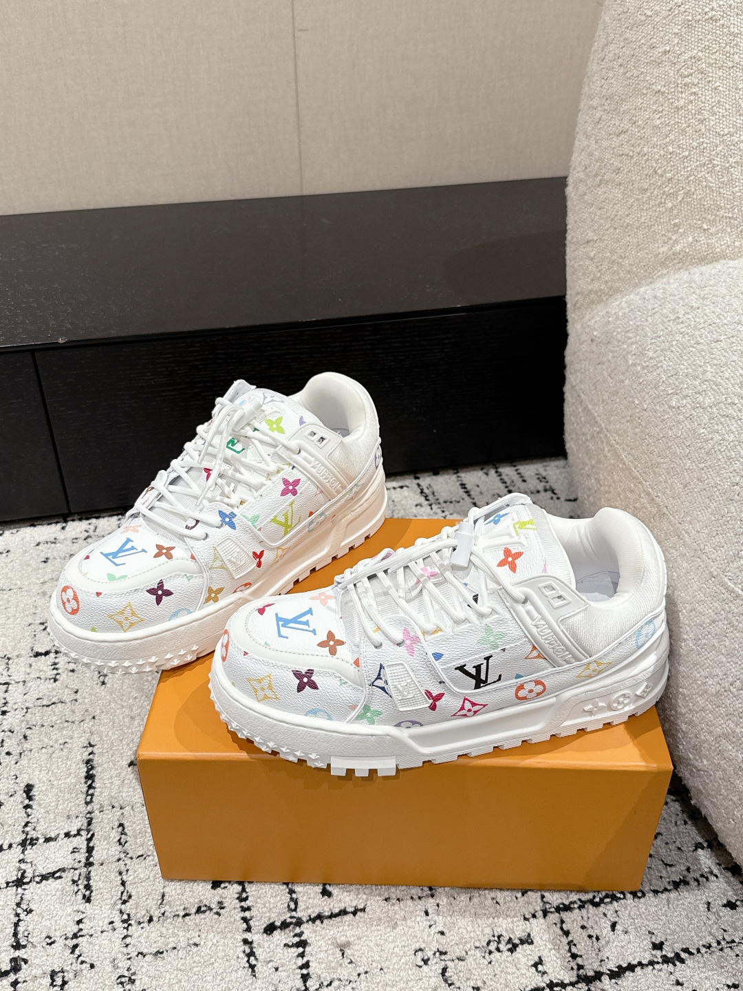 Louis Vuitton Male Sneakers Breathable M-l-s