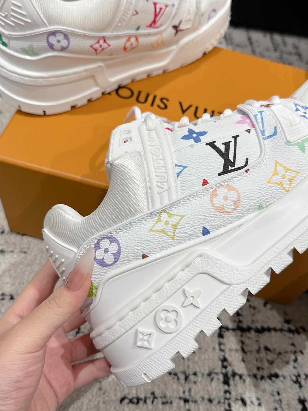 Louis Vuitton Male Sneakers Breathable M-l-s