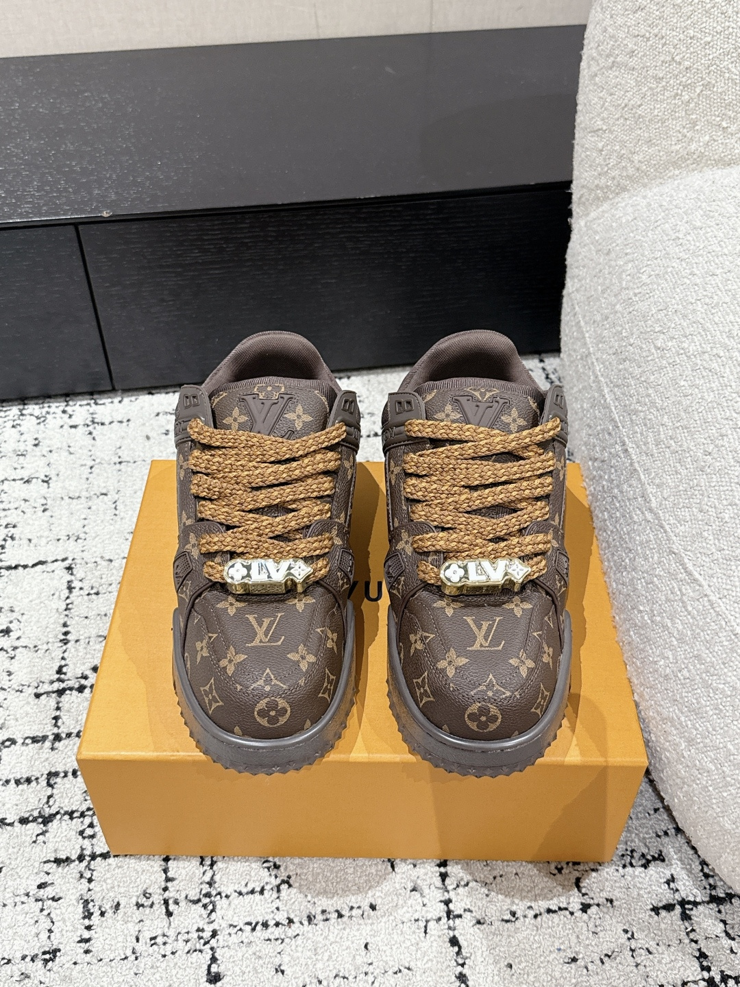 Louis Vuitton Male Sneakers Breathable M-l-s