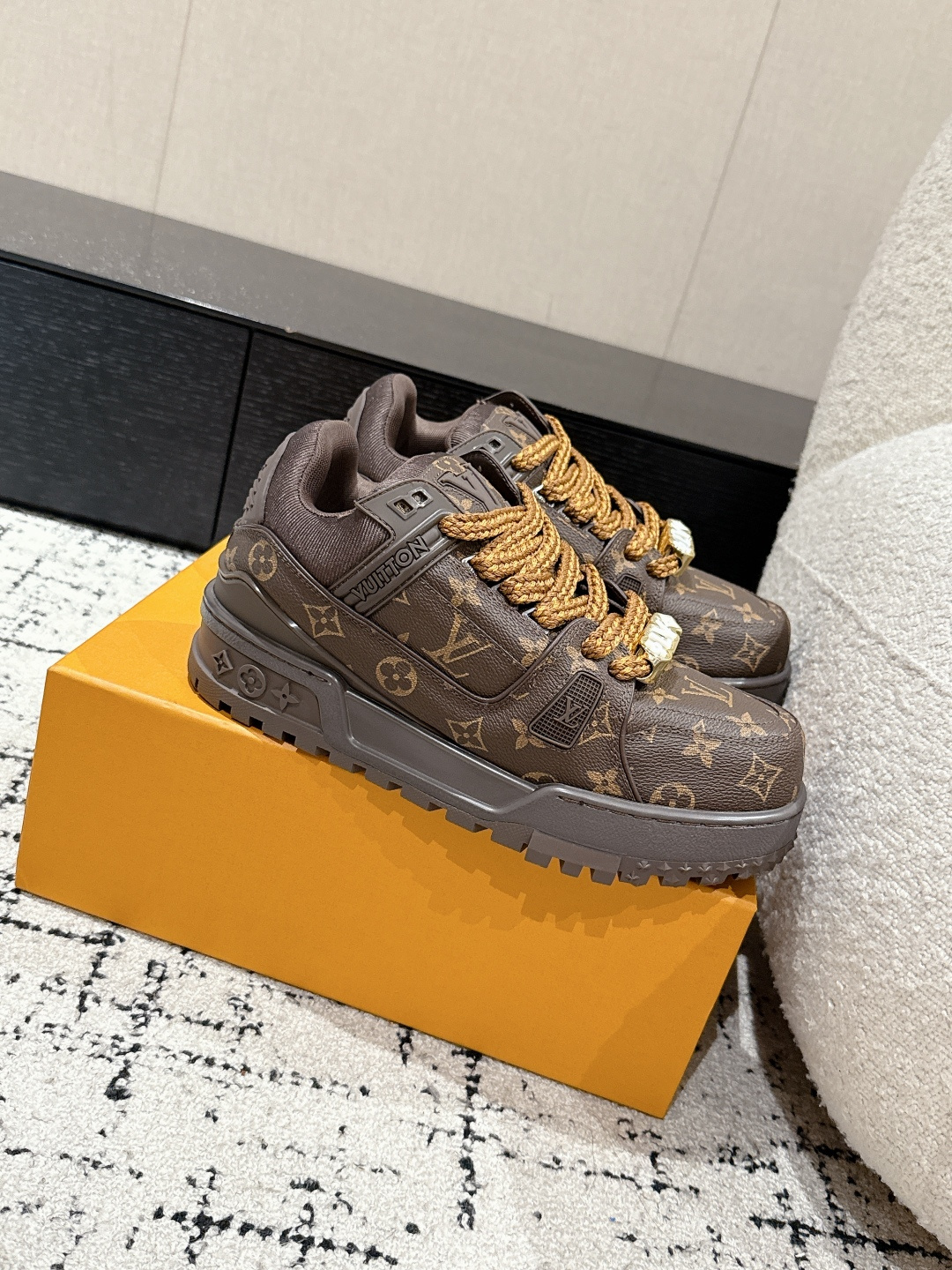 Louis Vuitton Male Sneakers Breathable M-l-s