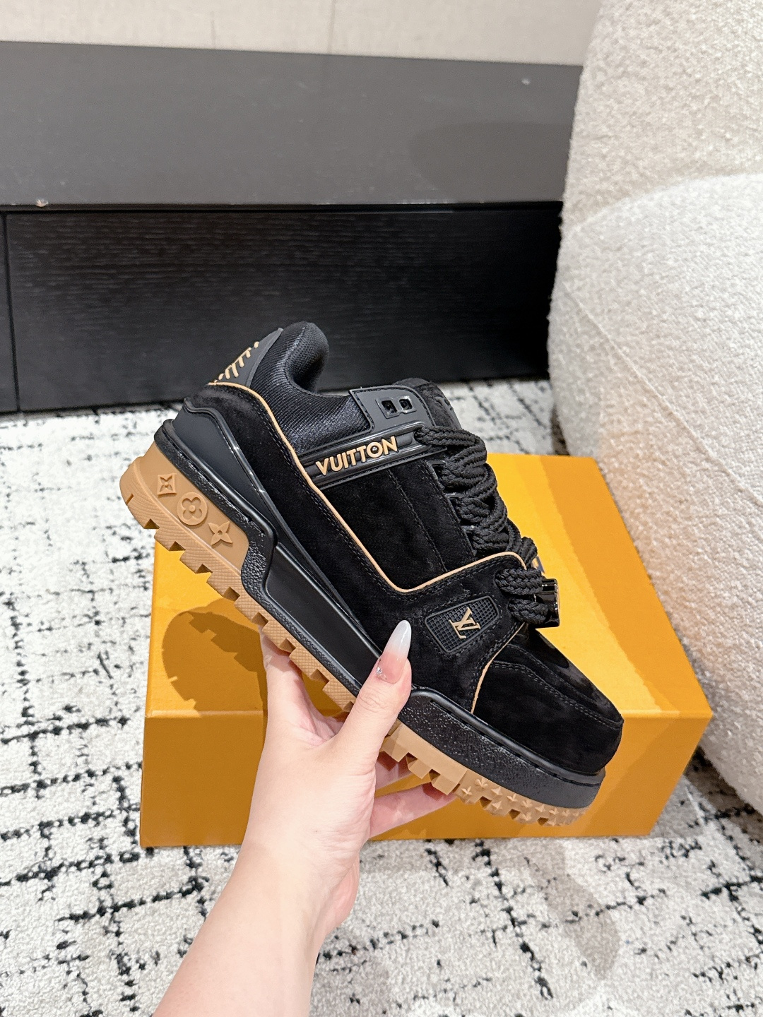 Louis Vuitton Male Sneakers Breathable M-l-s