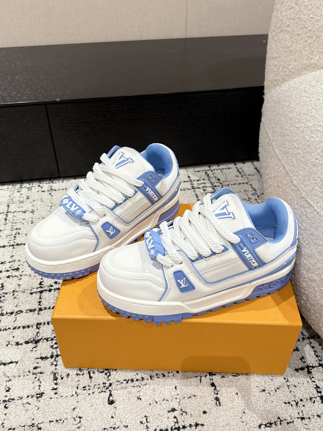 Louis Vuitton Male Sneakers Breathable M-l-s