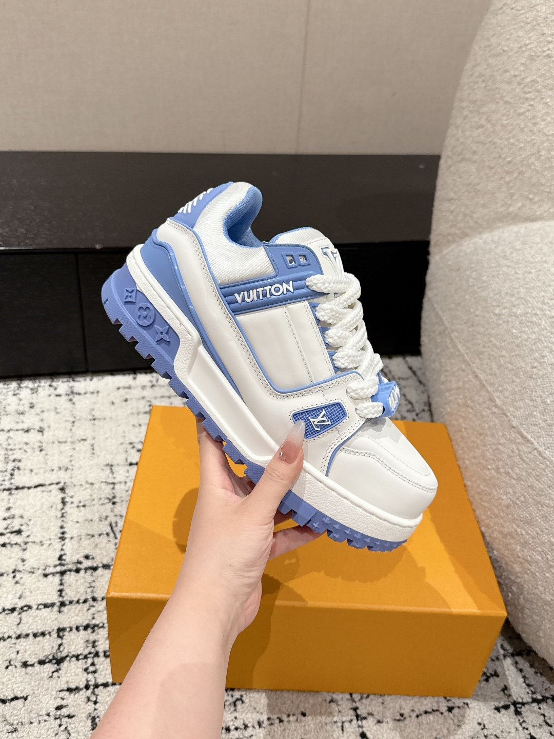 Louis Vuitton Male Sneakers Breathable M-l-s