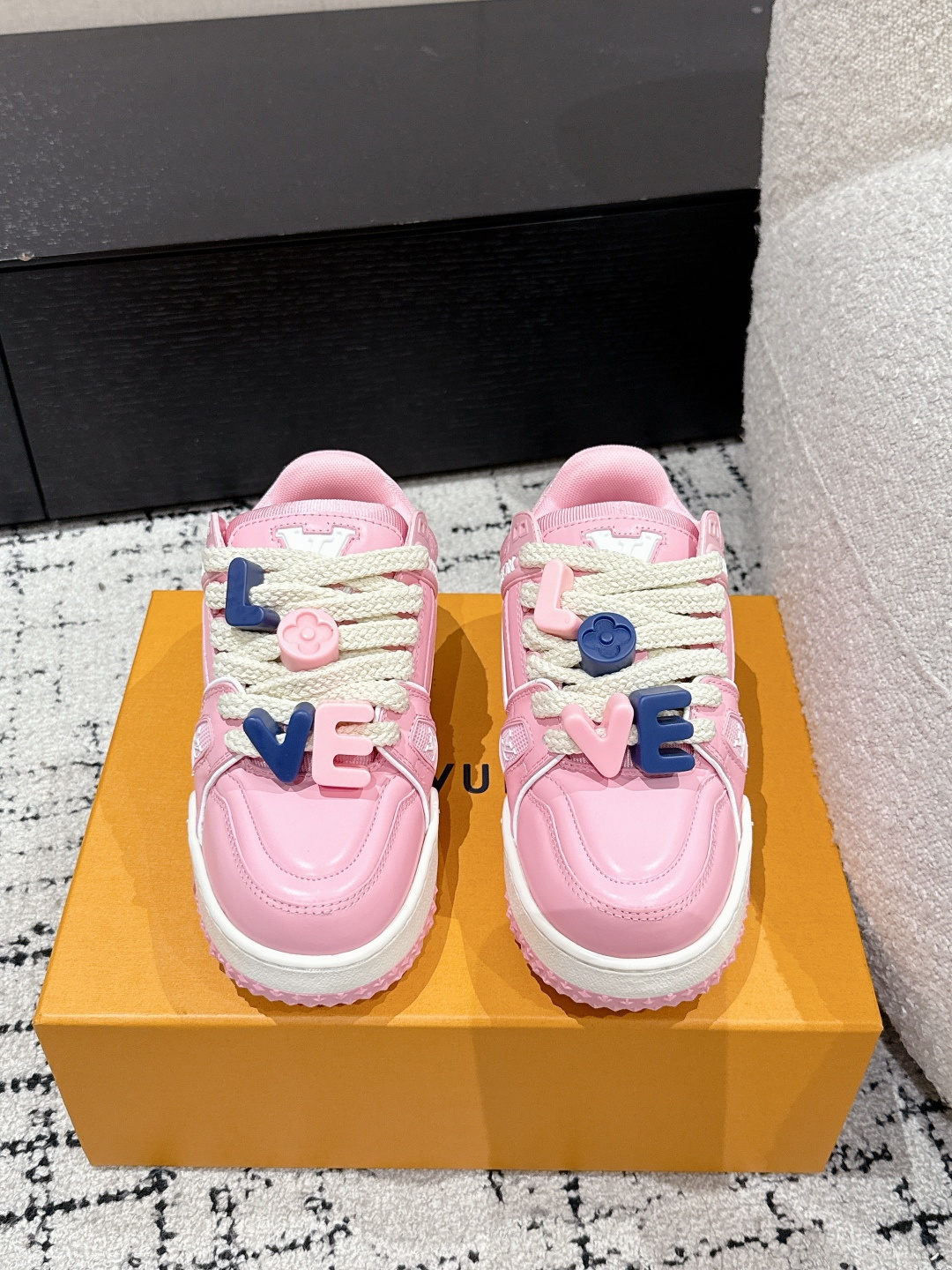 Louis Vuitton Male Sneakers Breathable M-l-s