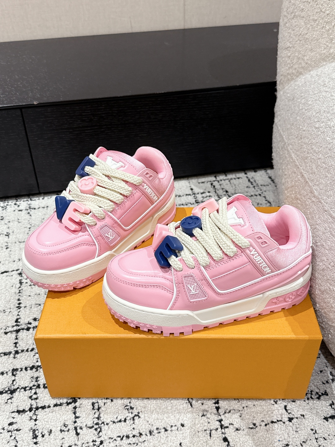 Louis Vuitton Male Sneakers Breathable M-l-s