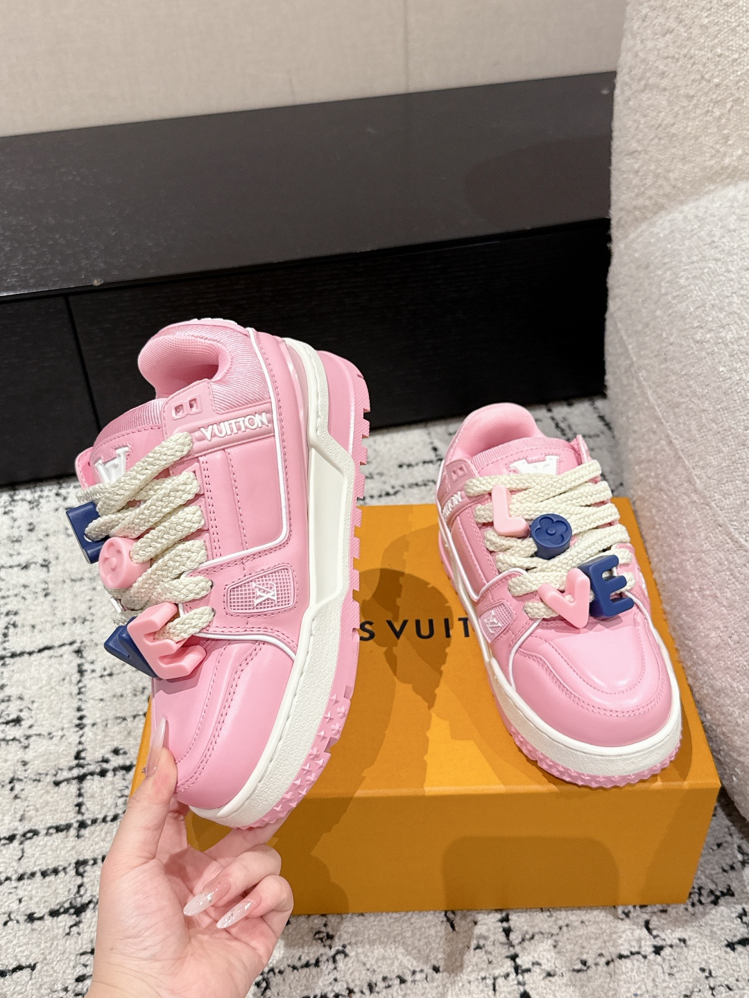 Louis Vuitton Male Sneakers Breathable M-l-s