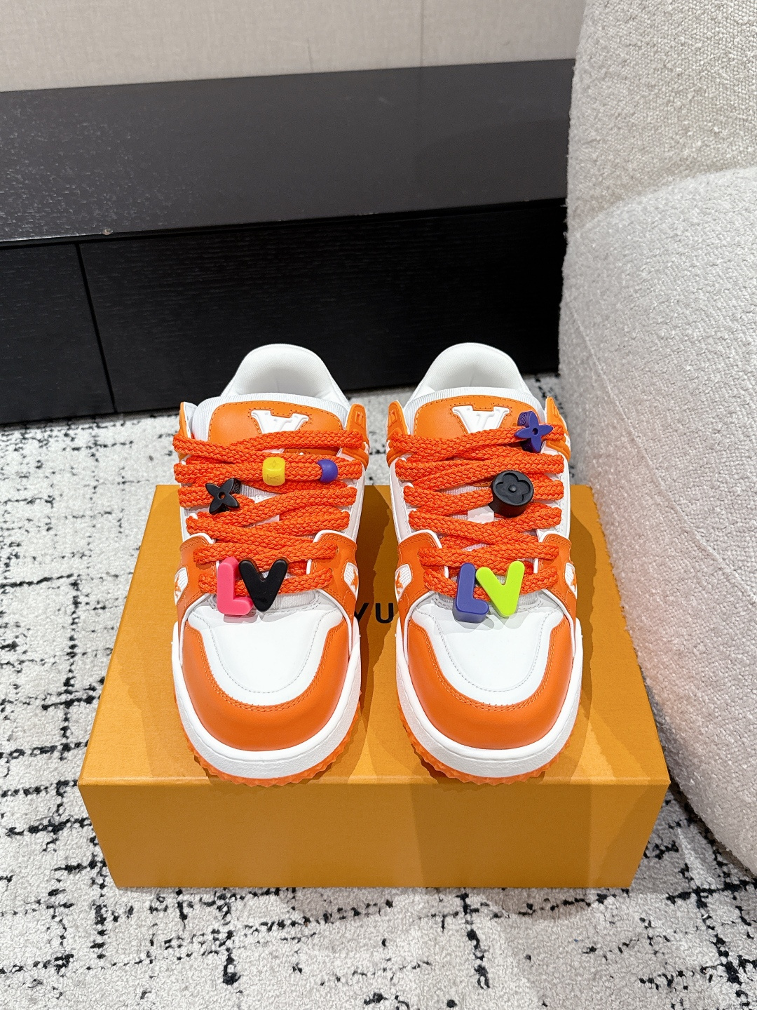 Louis Vuitton Male Sneakers Breathable M-l-s