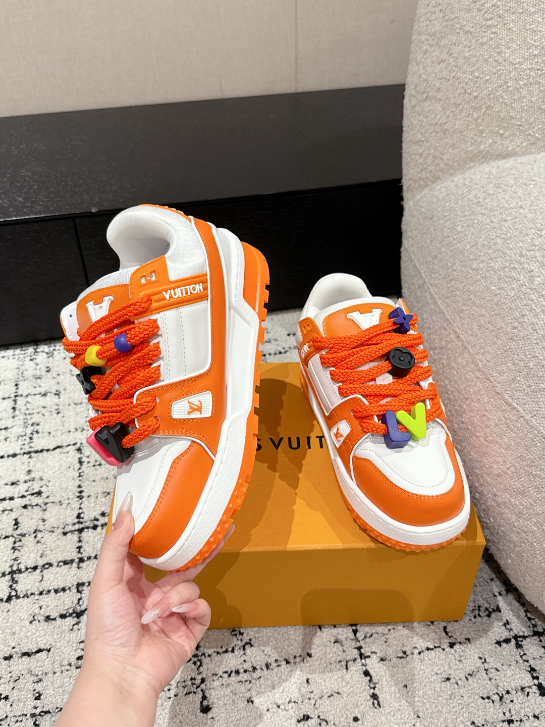 Louis Vuitton Male Sneakers Breathable M-l-s