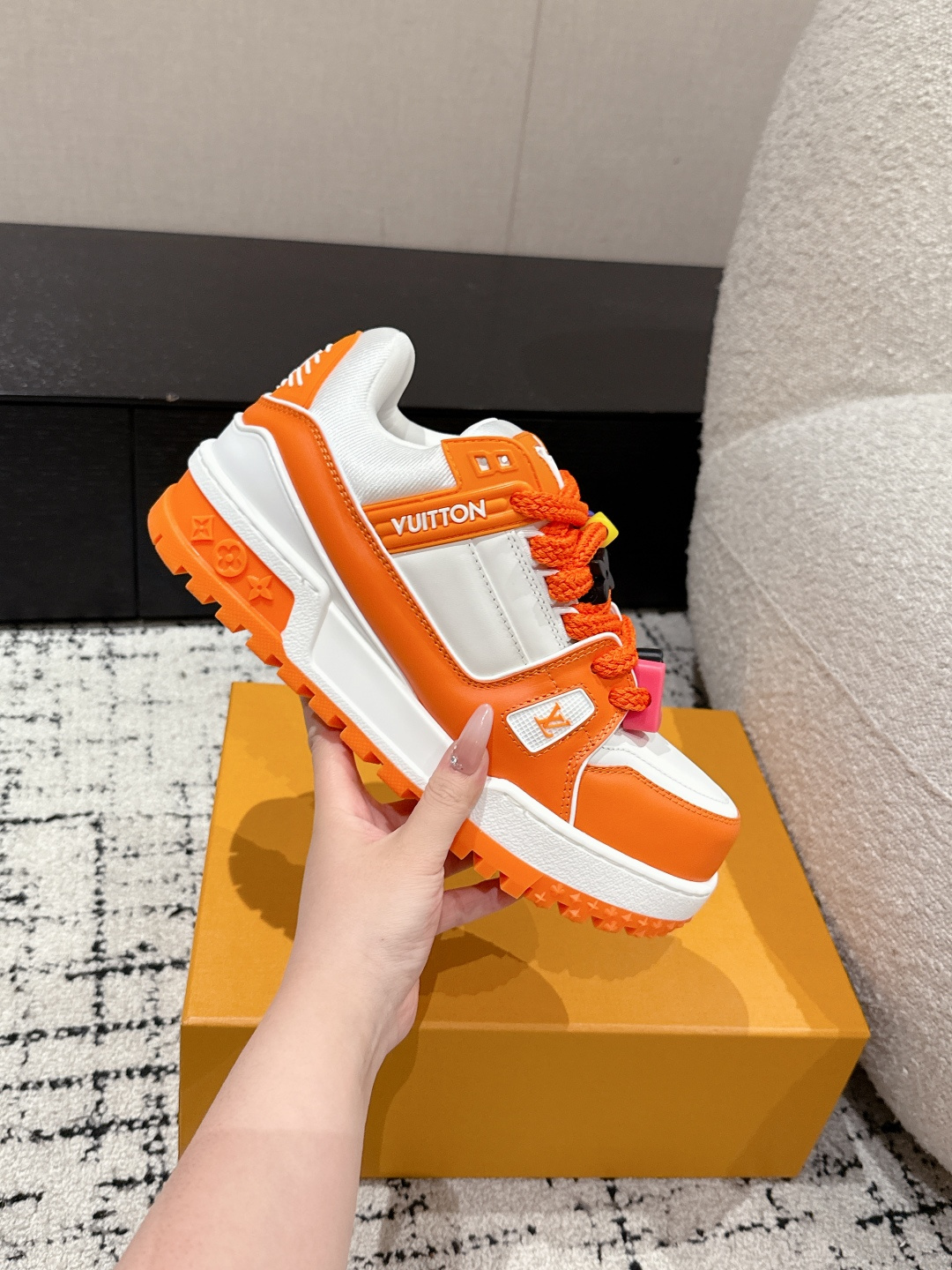 Louis Vuitton Male Sneakers Breathable M-l-s