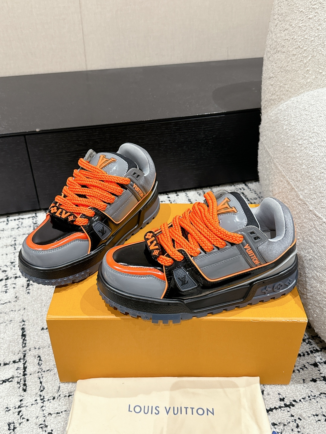 Louis Vuitton Male Sneakers Breathable M-l-s