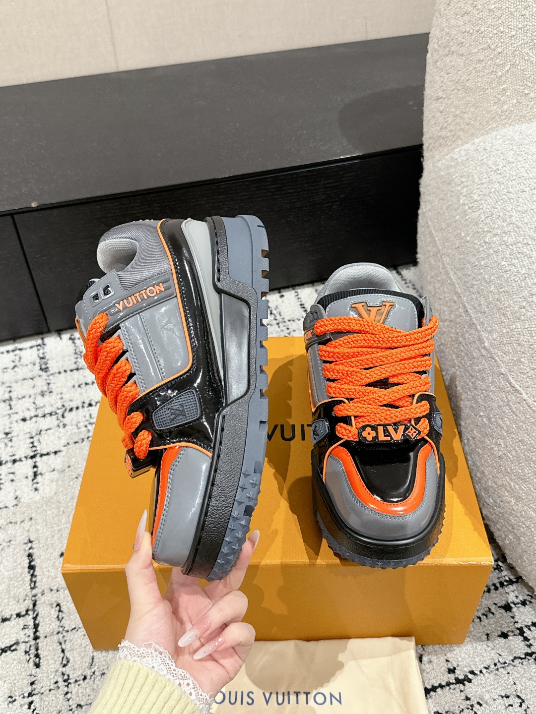 Louis Vuitton Male Sneakers Breathable M-l-s