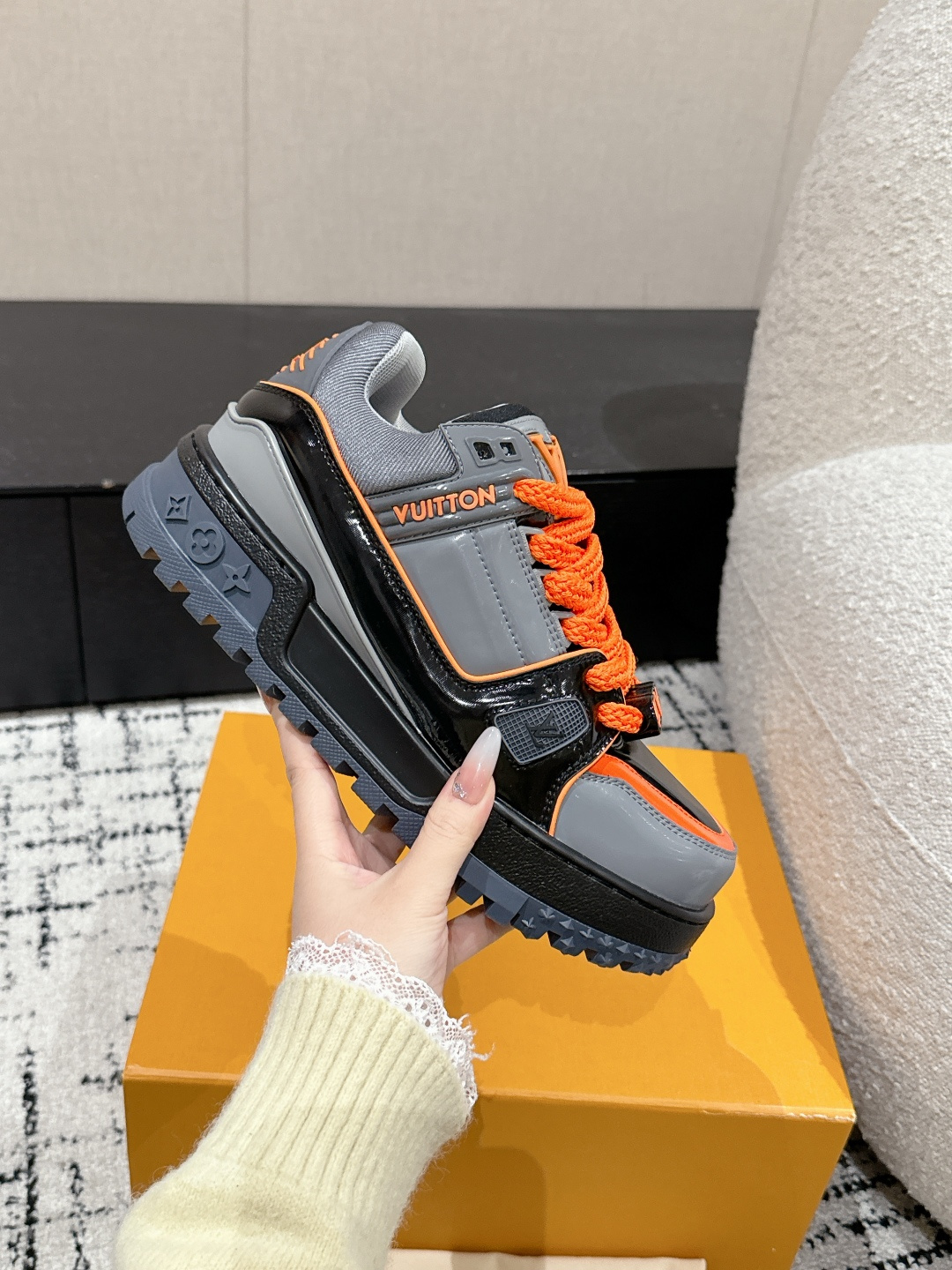 Louis Vuitton Male Sneakers Breathable M-l-s