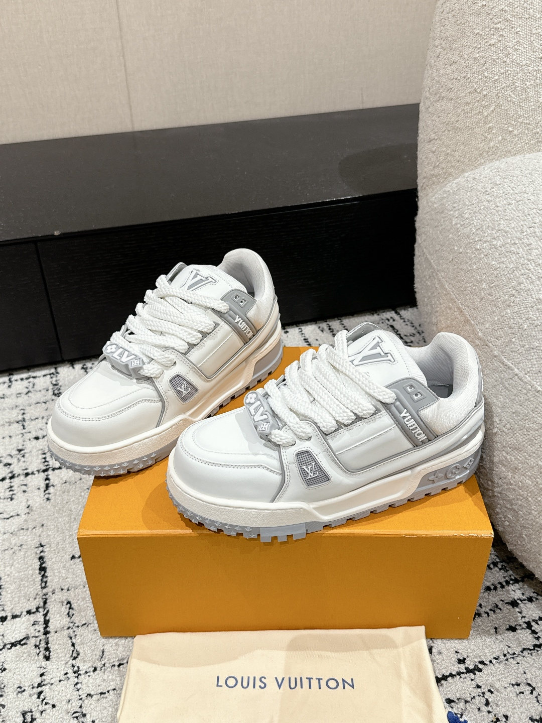 Louis Vuitton Male Sneakers Breathable M-l-s