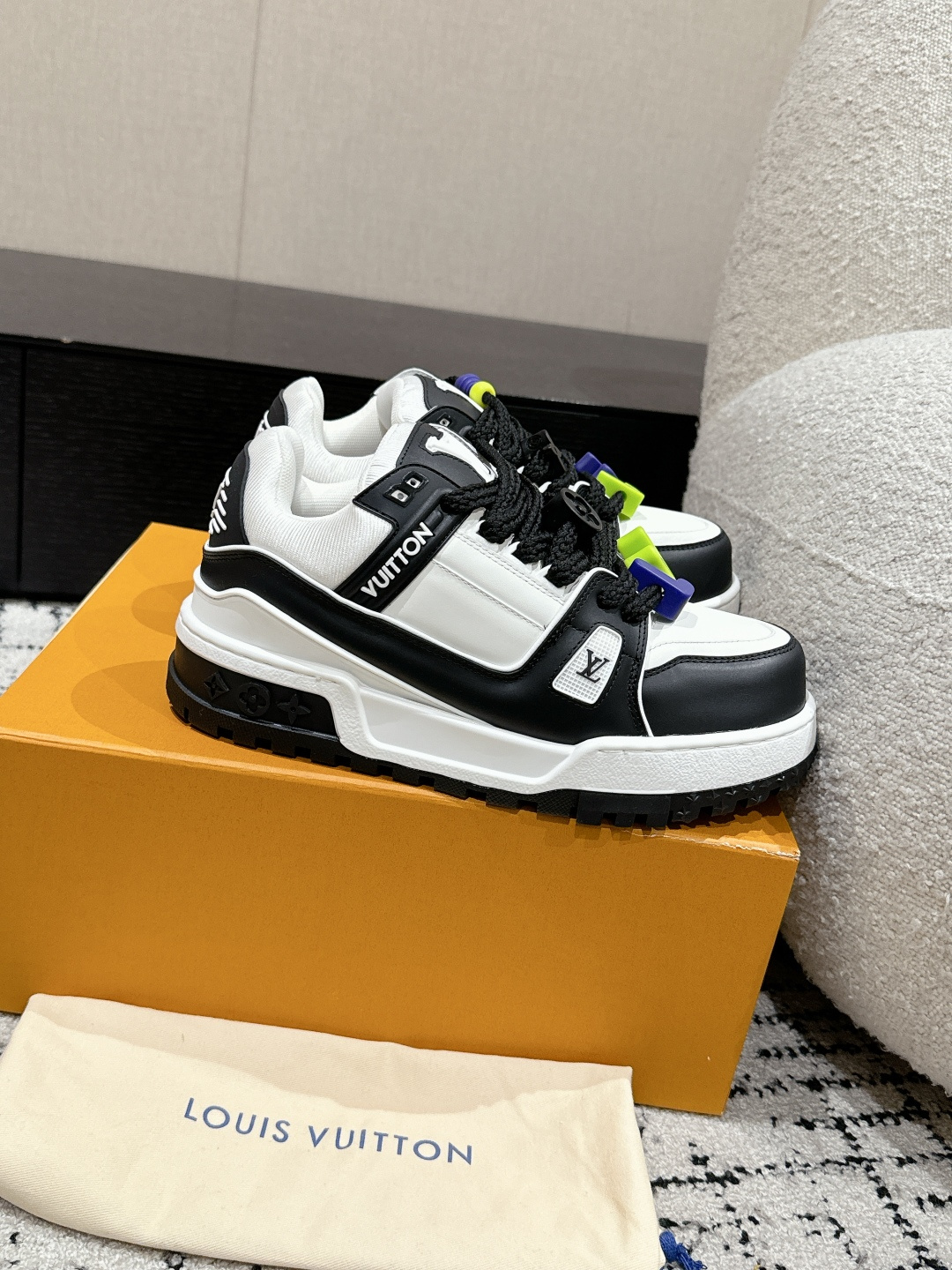 Louis Vuitton Male Sneakers Breathable M-l-s