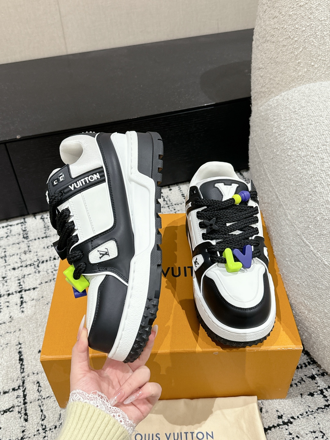 Louis Vuitton Male Sneakers Breathable M-l-s