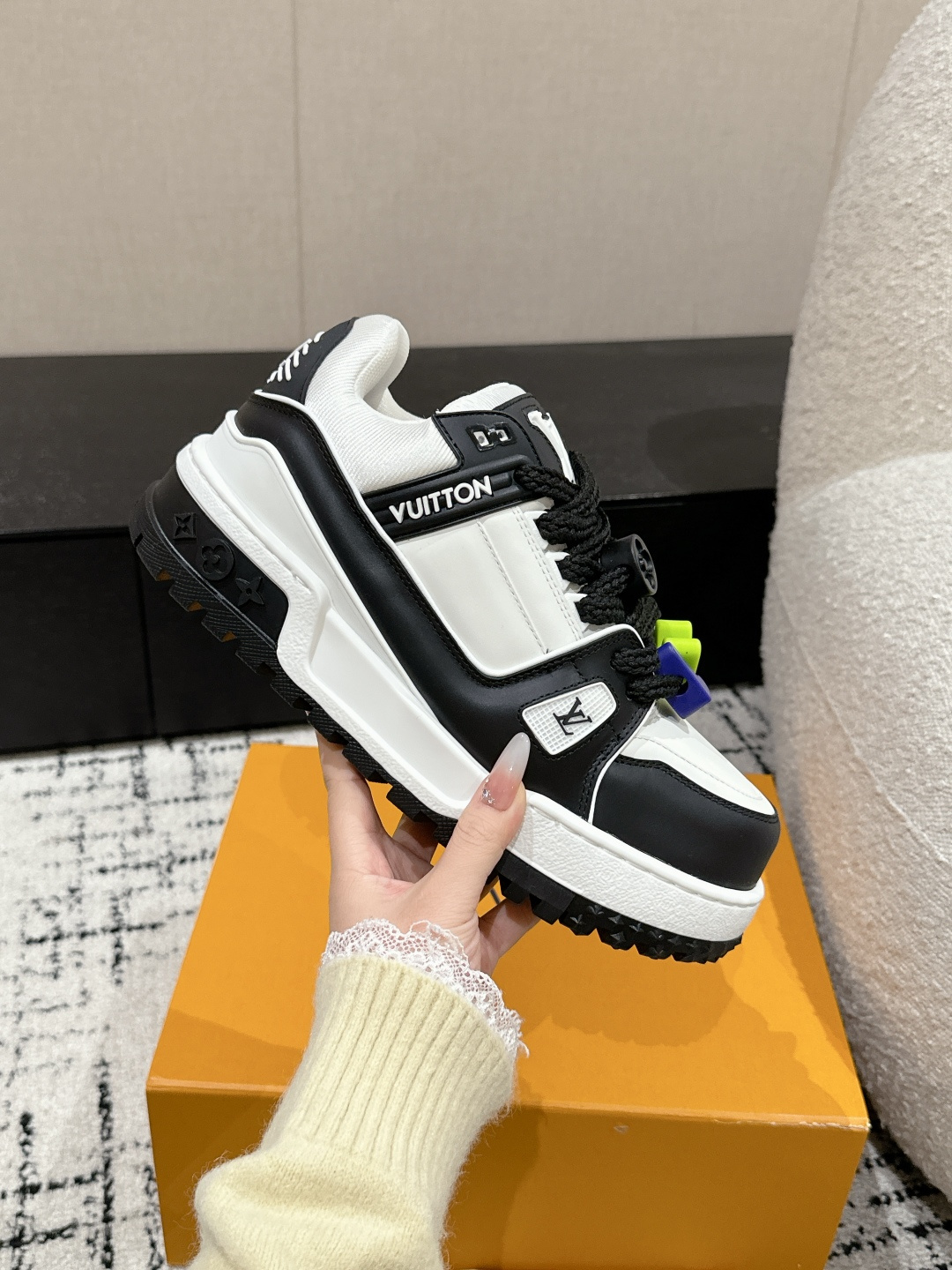 Louis Vuitton Male Sneakers Breathable M-l-s