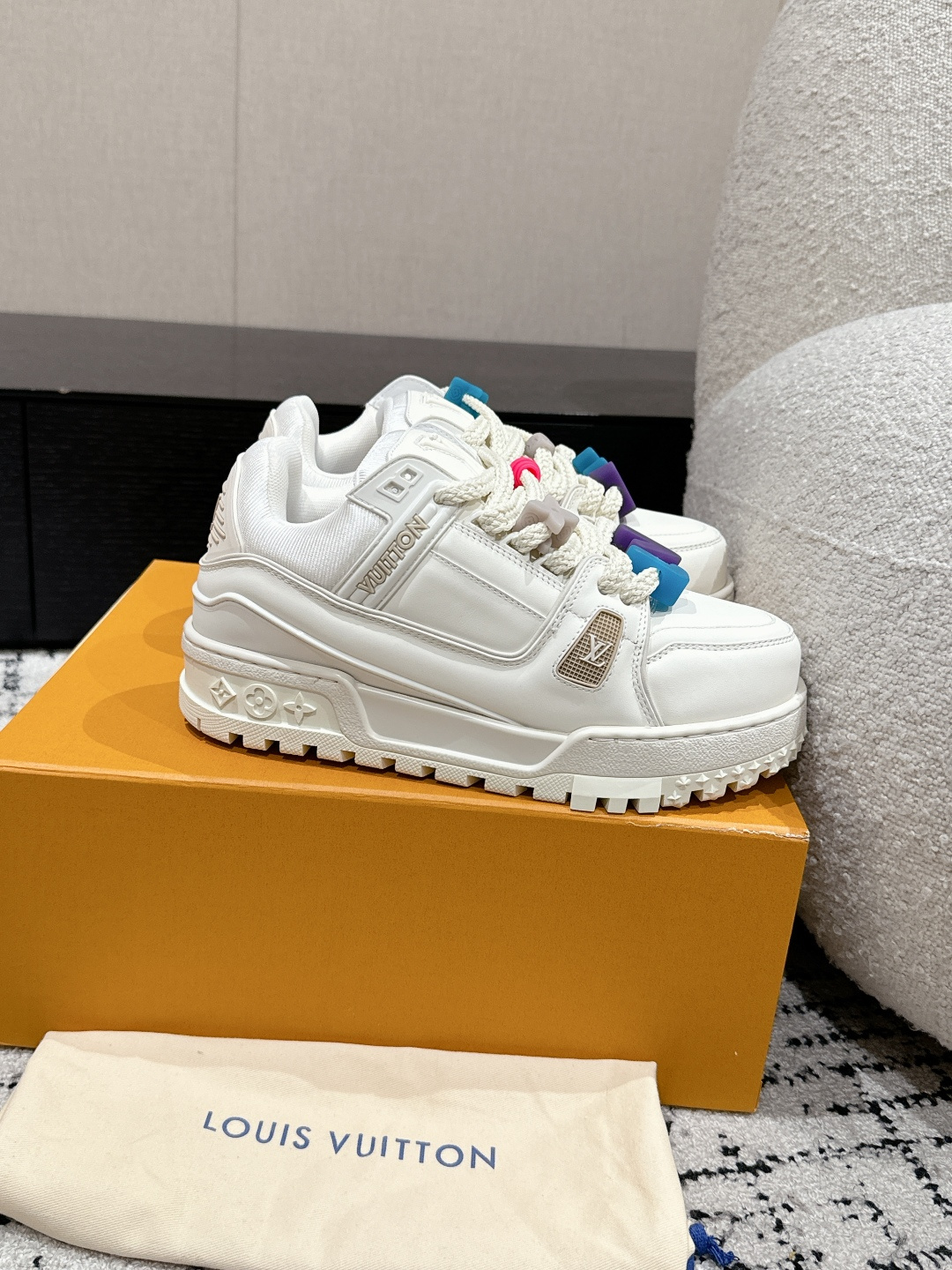 Louis Vuitton Male Sneakers Breathable M-l-s