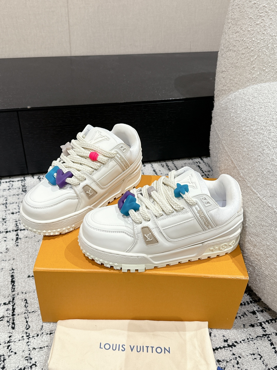 Louis Vuitton Male Sneakers Breathable M-l-s