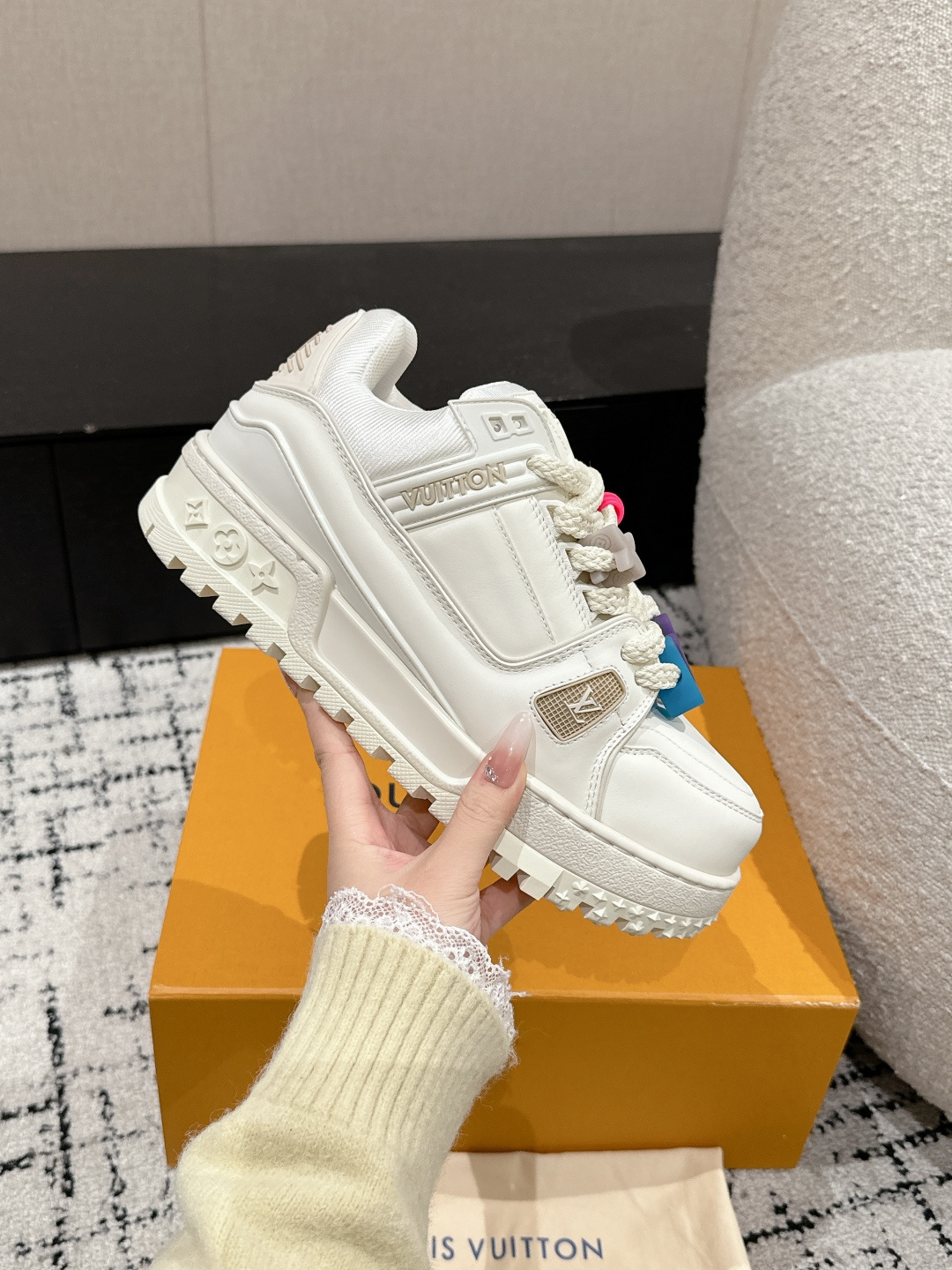 Louis Vuitton Male Sneakers Breathable M-l-s