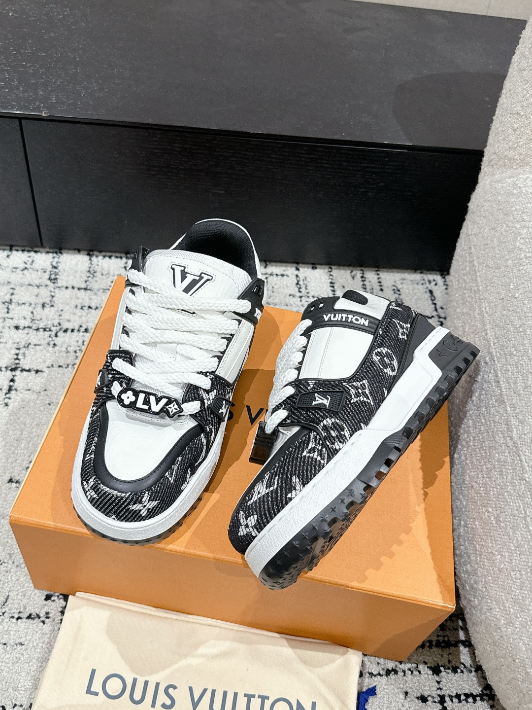Louis Vuitton Male Sneakers Breathable M-l-s