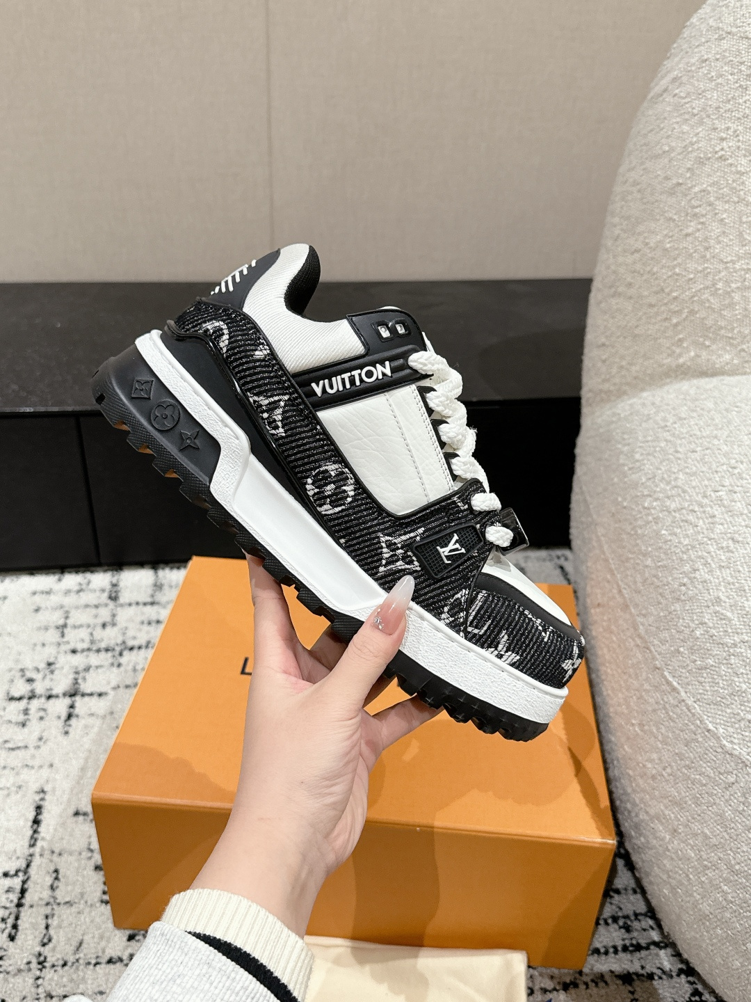 Louis Vuitton Male Sneakers Breathable M-l-s