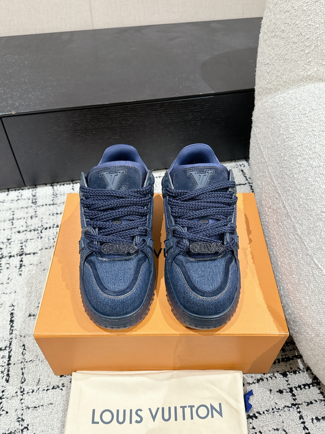 Louis Vuitton Male Sneakers Breathable M-l-s