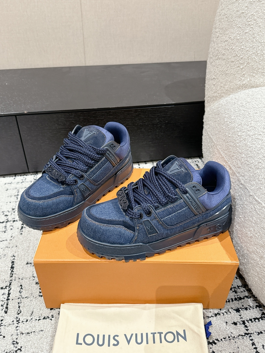 Louis Vuitton Male Sneakers Breathable M-l-s