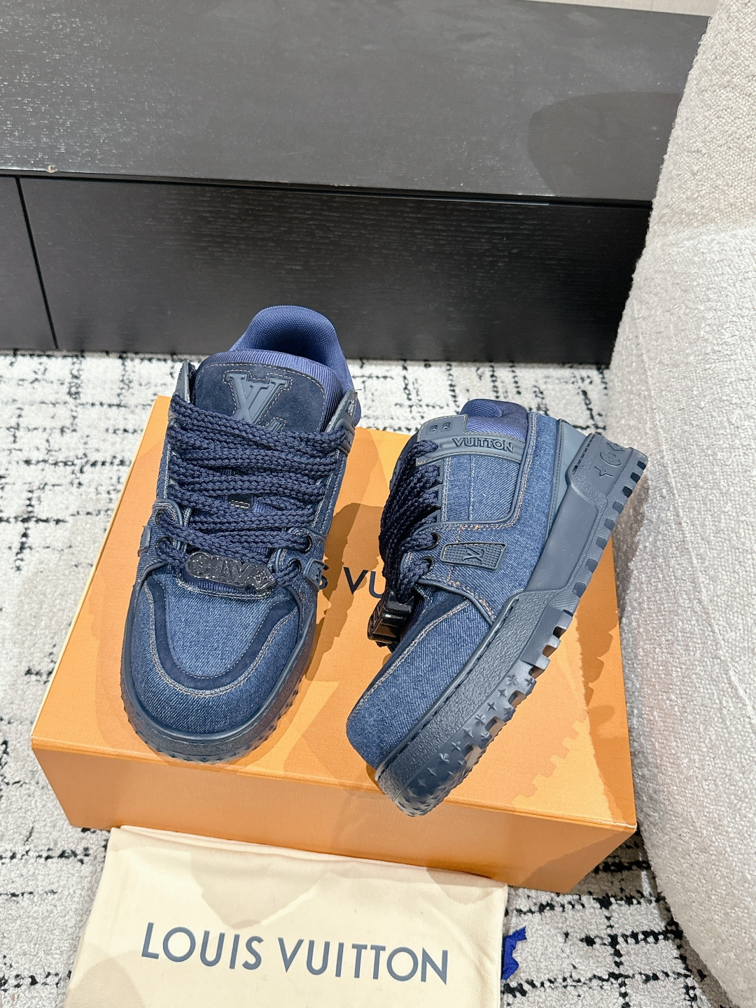 Louis Vuitton Male Sneakers Breathable M-l-s