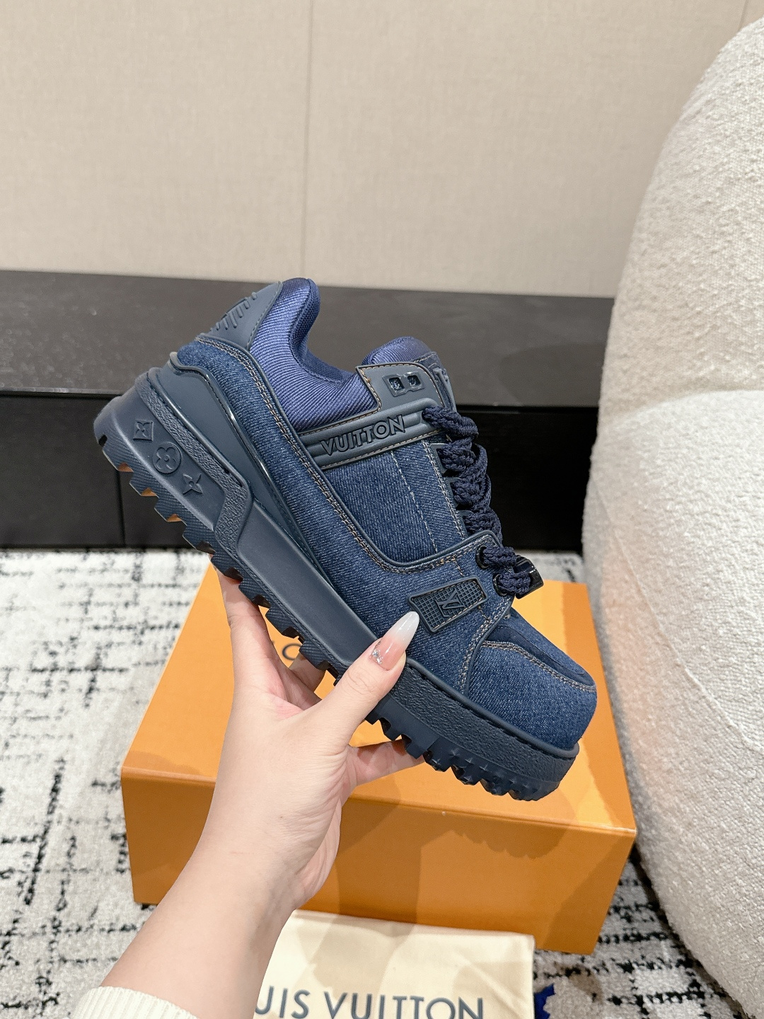 Louis Vuitton Male Sneakers Breathable M-l-s