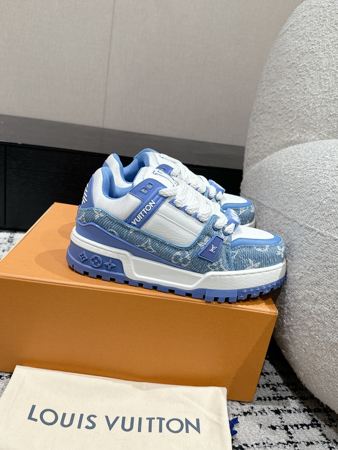 Louis Vuitton Male Sneakers Breathable M-l-s