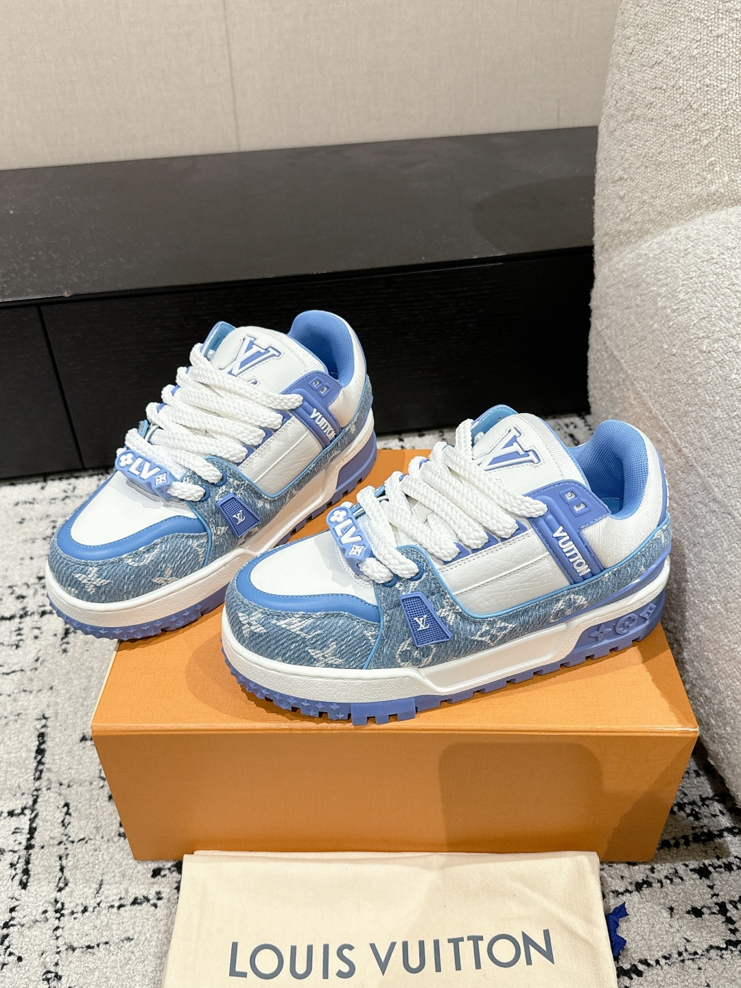 Louis Vuitton Male Sneakers Breathable M-l-s