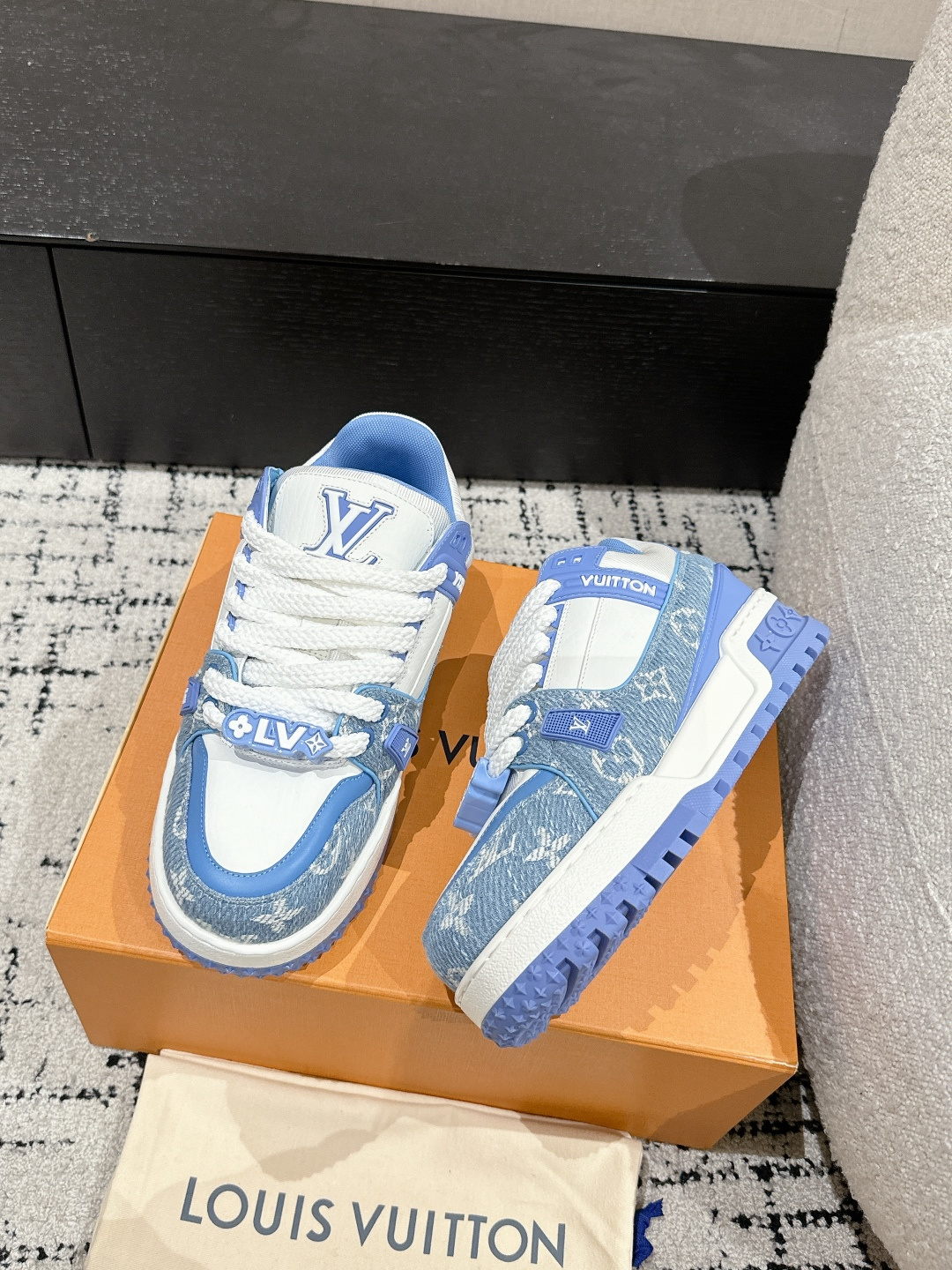 Louis Vuitton Male Sneakers Breathable M-l-s