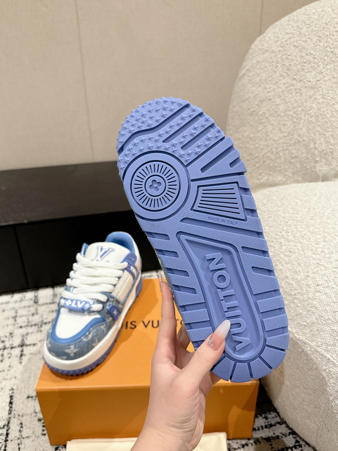 Louis Vuitton Male Sneakers Breathable M-l-s