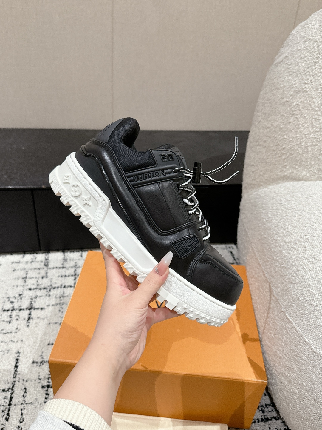 Louis Vuitton Male Sneakers Breathable M-l-s