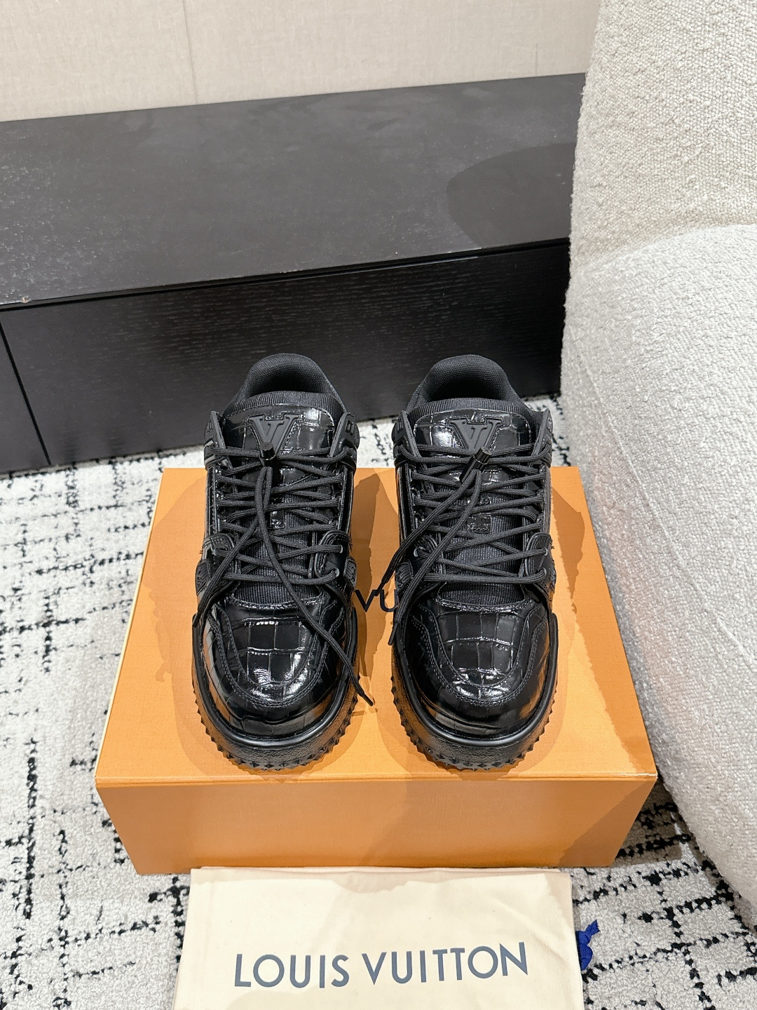 Louis Vuitton Male Sneakers Breathable M-l-s