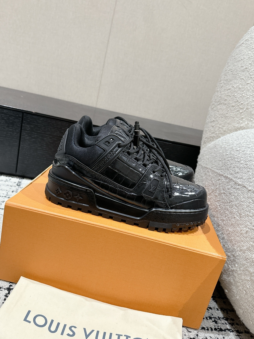 Louis Vuitton Male Sneakers Breathable M-l-s