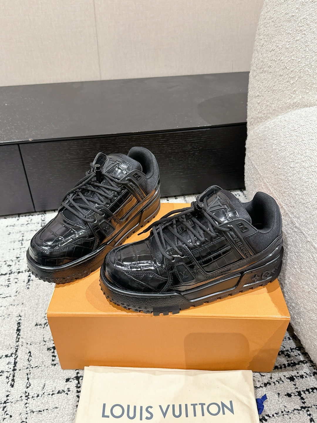 Louis Vuitton Male Sneakers Breathable M-l-s