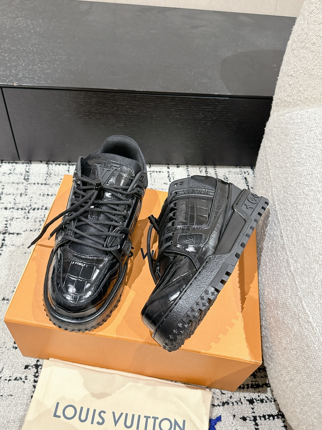 Louis Vuitton Male Sneakers Breathable M-l-s