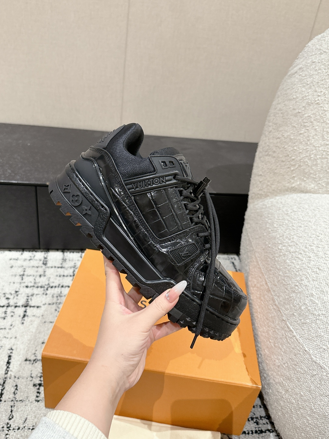 Louis Vuitton Male Sneakers Breathable M-l-s