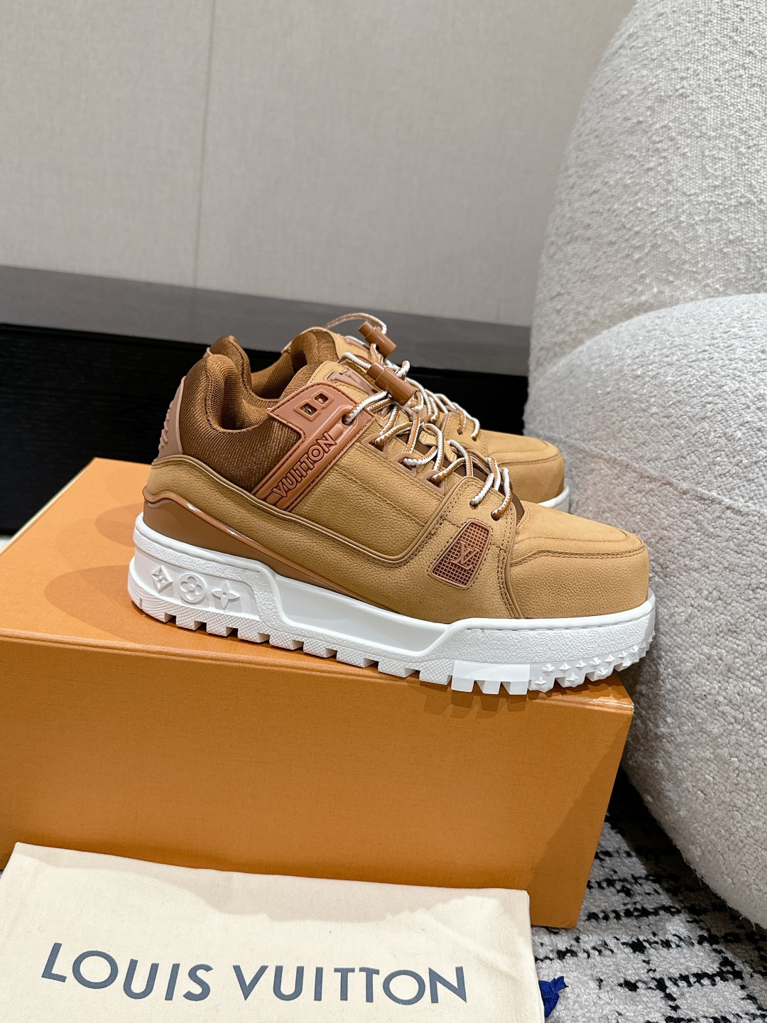 Louis Vuitton Male Sneakers Breathable M-l-s