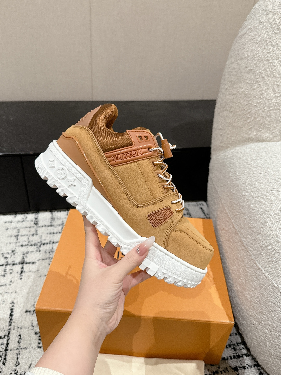 Louis Vuitton Male Sneakers Breathable M-l-s