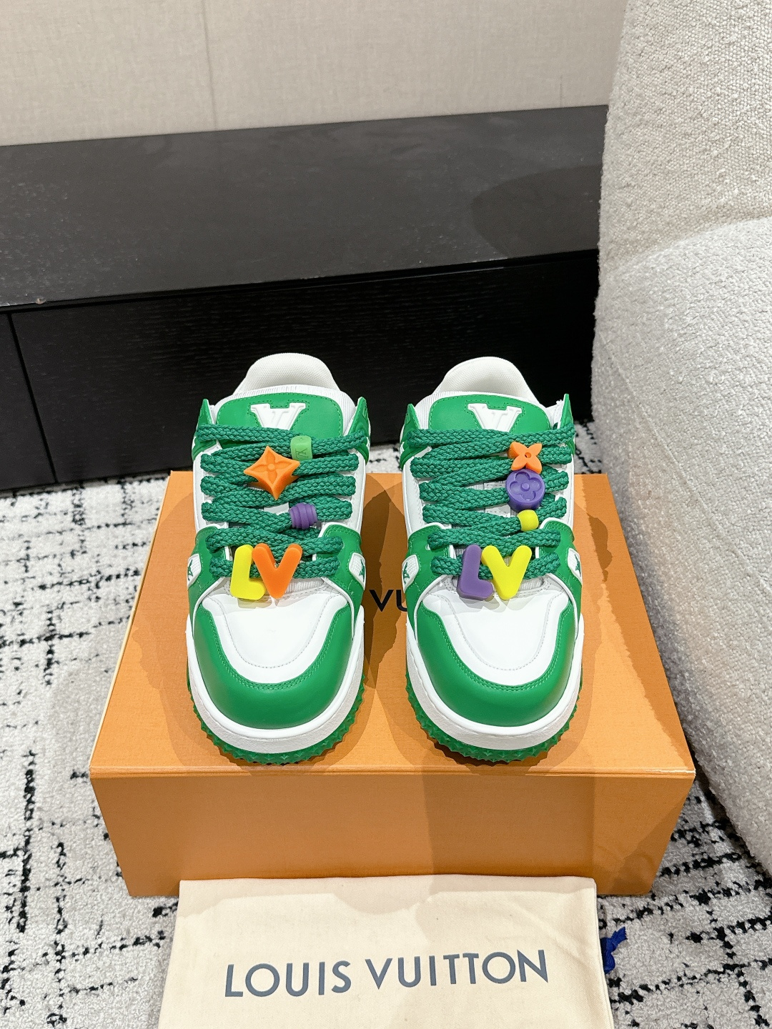 Louis Vuitton Male Sneakers Breathable M-l-s