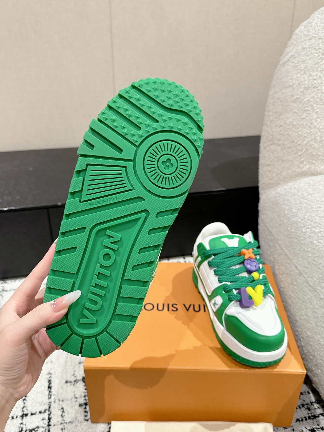 Louis Vuitton Male Sneakers Breathable M-l-s