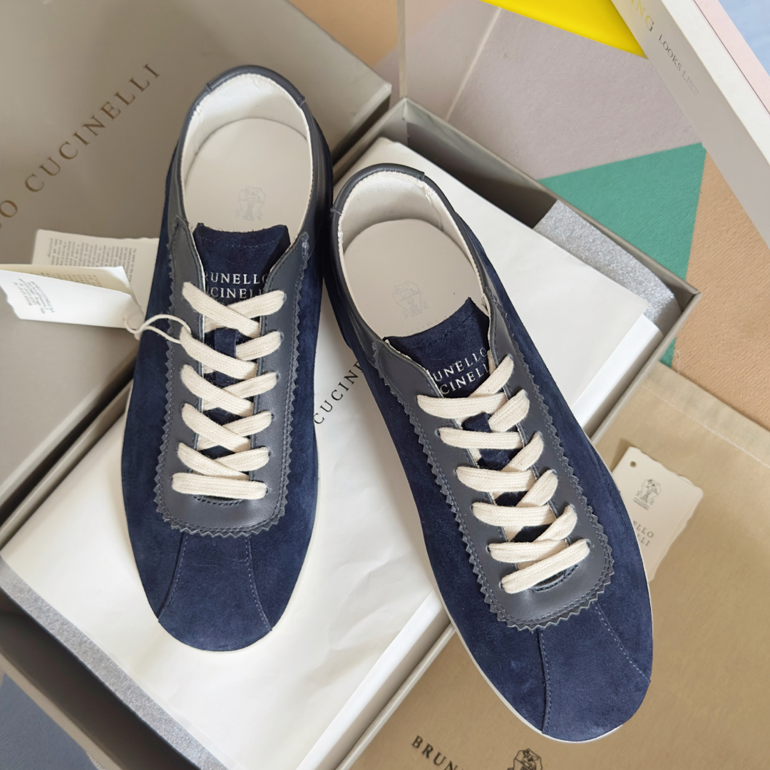 Brunello Cucinelie Male Leather Shoes Real Leather M-l-s