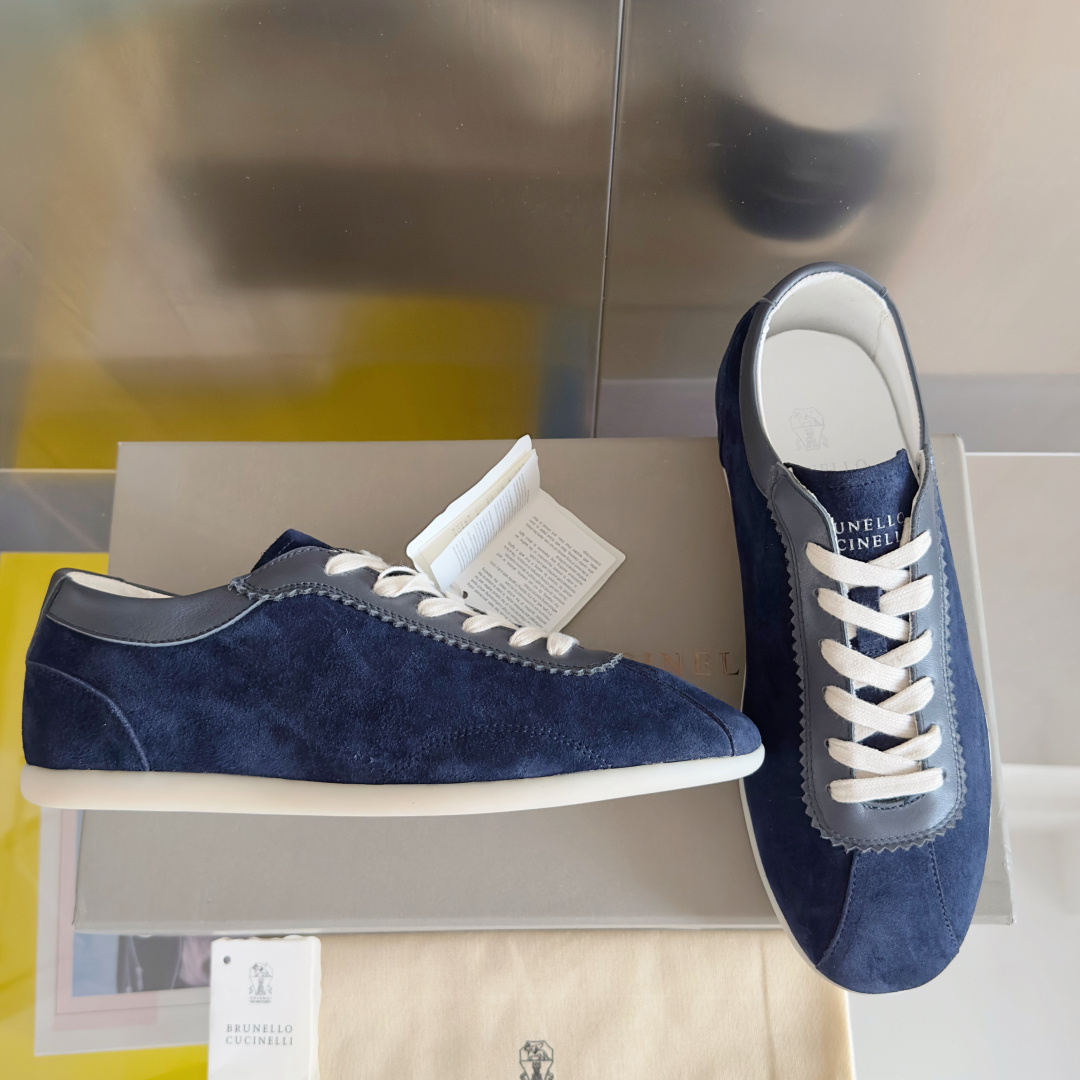 Brunello Cucinelie Male Leather Shoes Real Leather M-l-s