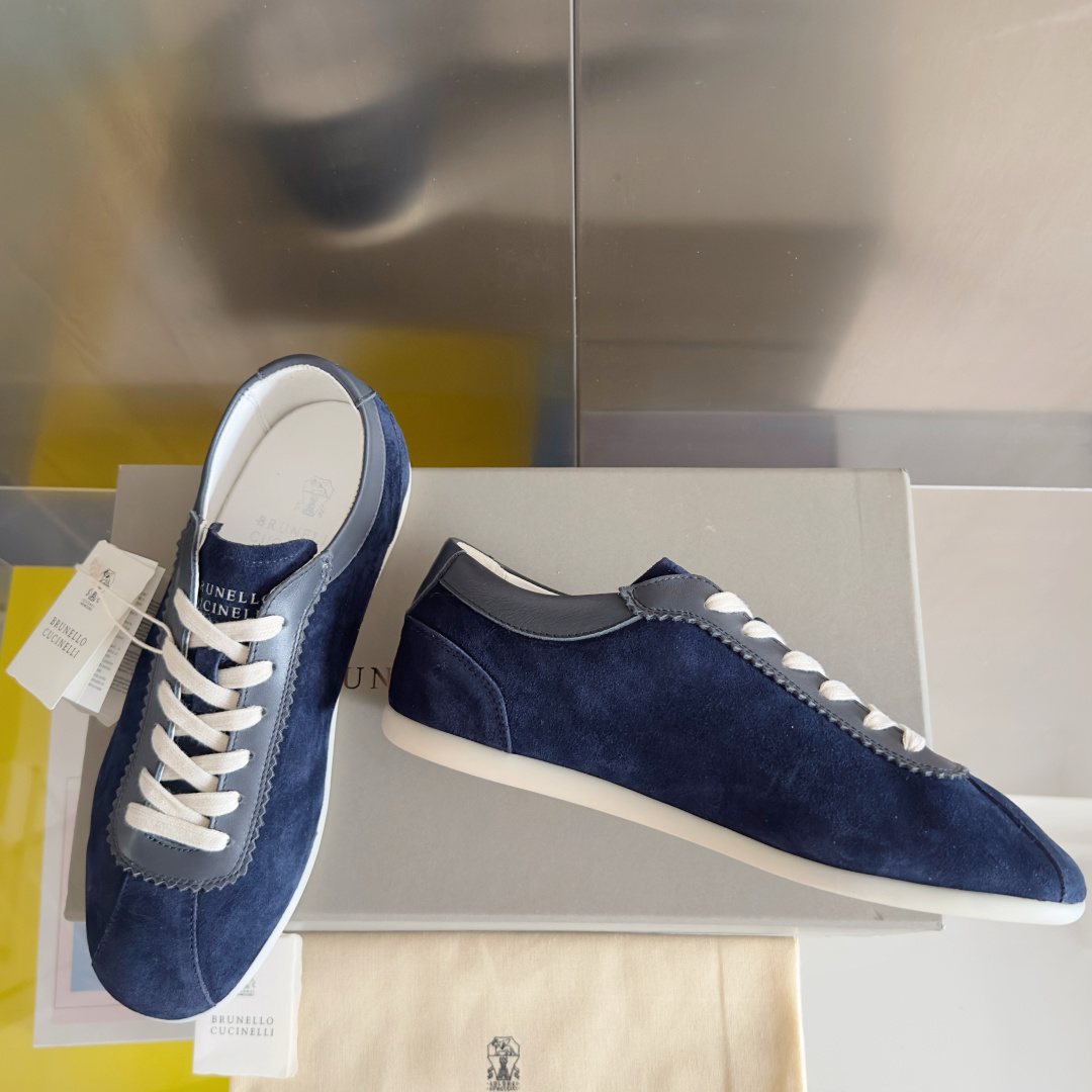 Brunello Cucinelie Male Leather Shoes Real Leather M-l-s