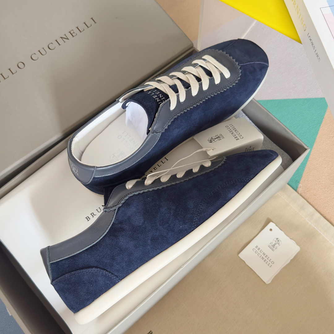 Brunello Cucinelie Male Leather Shoes Real Leather M-l-s