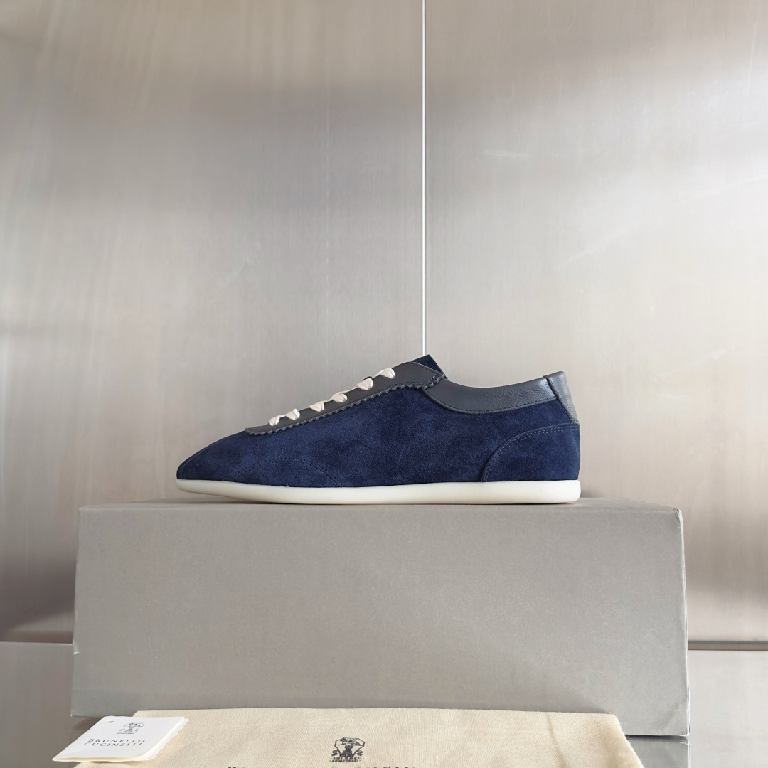 Brunello Cucinelie Male Leather Shoes Real Leather M-l-s