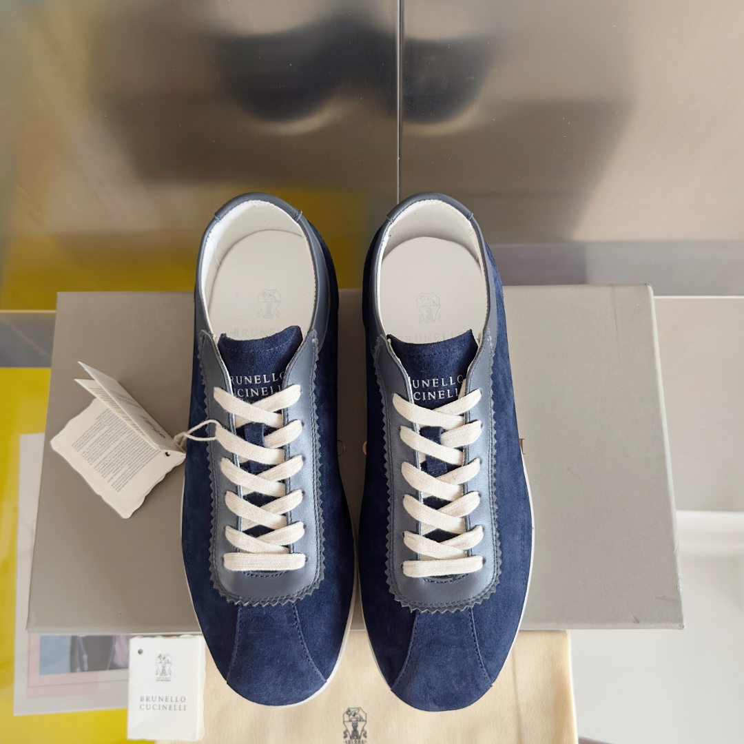 Brunello Cucinelie Male Leather Shoes Real Leather M-l-s